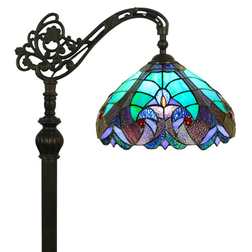 Stained glass on sale tall lamp